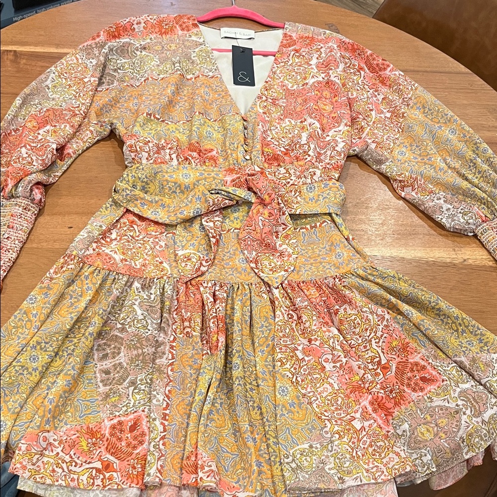 Sachin + Babi Vibrant Paisley dress. beautiful dress for the fall.